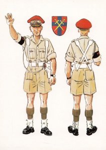 Italian WW2 Military Uniform Policia Militar Sicilia Postcard