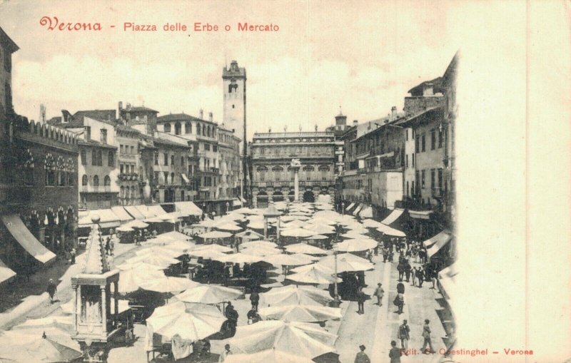 Italy Verona Piazza delle Erbe o Mercato 04.65