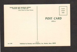 MA Childs River Seacoast Shores Falmouth Mass Massachusetts Postcard Cape Cod