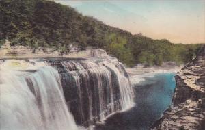 New York Letchworth State Park Upper Falls Albertype