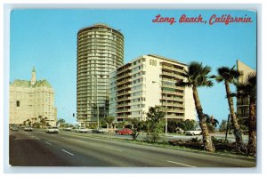 Long Beach California CA, East Ocean Boulevard Atlantic Avenue Hwy Cars Postcard 