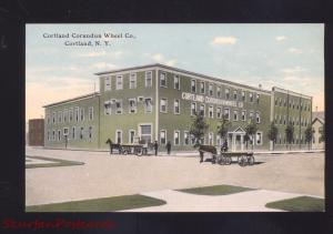 CORTLAND NEW YORK CORUNDUN WHEEL COMPANY FACTORY VINTAGE 