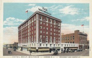 CAMDEN, New Jersey , 1910-20s; Hotel Walt Whitman, Broadway & Cooper St.