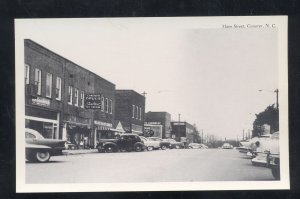 CONOVER NORTH CAROLINA NC DOWNTOWN STREET SCENE OLD CARS VINTAGE POSTCARD