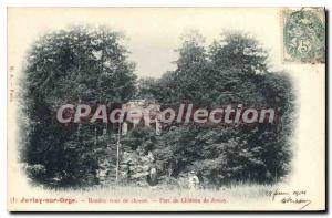 Old Postcard Juvisy sur Orge Go hunting lodge Chateau Juvisy Park