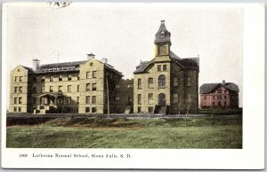 Lutheran Normal School Sioux Falls South Dakota SD Campus Building Postcard