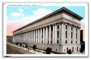 State Educational Building Albany New York  NY UNP WB Postcard U2