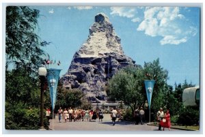 Anaheim California CA Postcard Matterhorn Tomorrowland Disneyland Landmark 1960