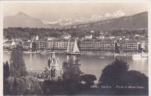 Schweiz Geneve Rade et Mont Blanc