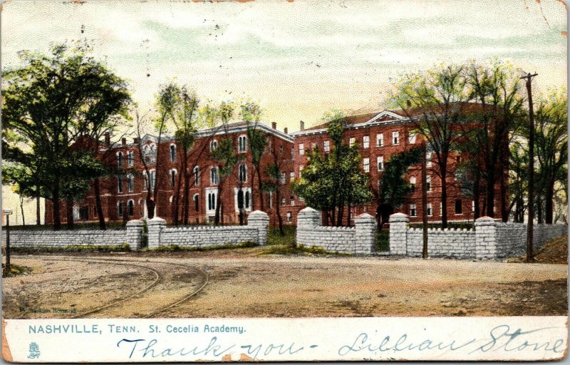 Vtg Nashville Tennessee TN St Cecelia Academy pre-1908 Raphael Tuck Postcard