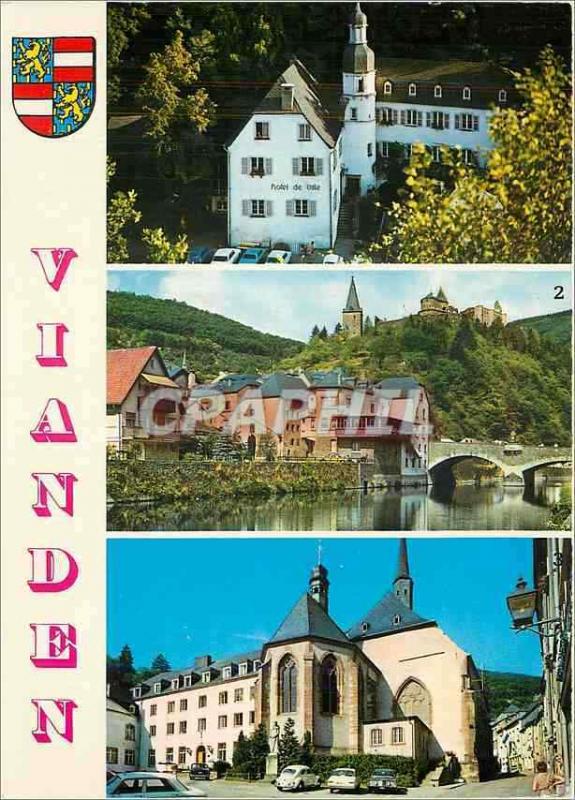 CPM Vianden Hotel de Ville Vue pittoresque Eglise des Trinitaires 