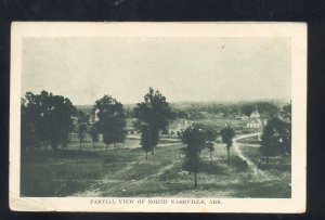 NORTH ASHVILLE ARKANSAS BIRDSEYE VIEW VINTAGE POSTCARD