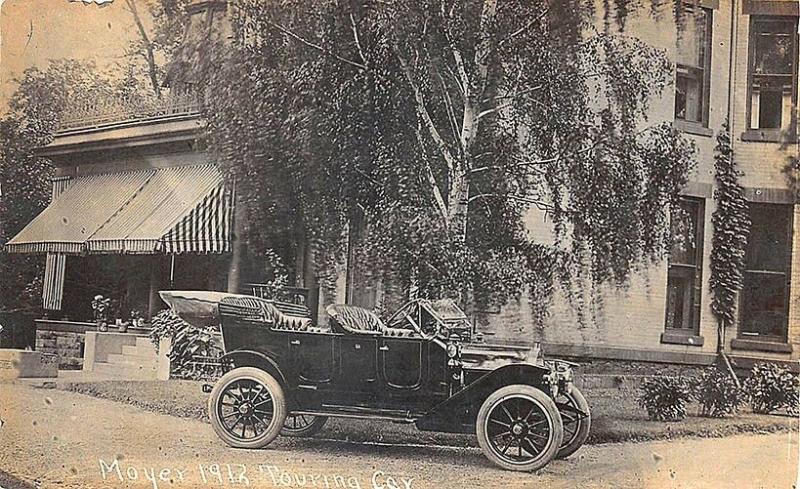 Syracuse NY Moyer 1912 Touring Car Commercial Travelers Raffle RPPC