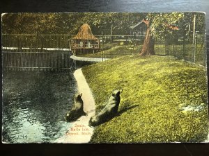 Vintage Postcard 1907-1915 Seals, Belle Island, Detroit, Michigan (MI)