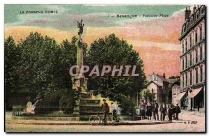 Besancon - Flora Fountain - Old Postcard