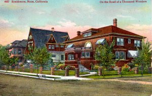 Napa, California - A view of beautiful residences - c1908