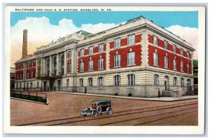 Baltimore And Ohio R.R. Station Depot Wheeling West Virginia WV Postcard