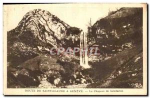 Old Postcard Route De St Claude At The Geneva Chapeau de Gendarme