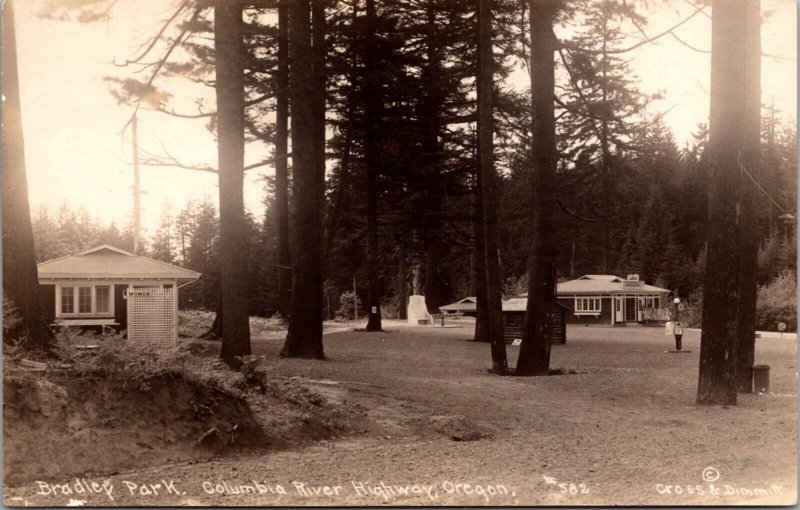 Real Photo PC Bradley Park on the Columbia River Highway US 30 Clatskanie Oregon