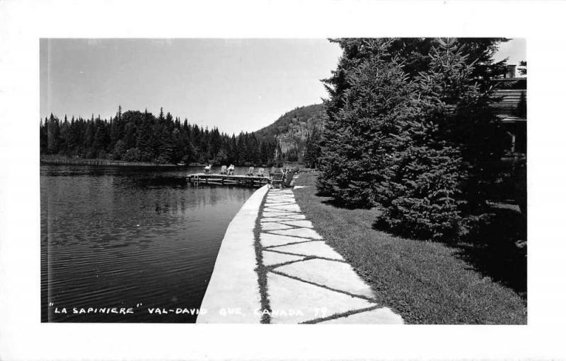 Val David Quebec Canada La Sapiniere Real Photo Antique Postcard J46708