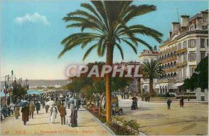 Old Postcard Nice Promenade and English Hotels