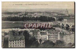 Old Postcard General view of Toulouse Saint Cyprien