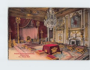 Postcard The Throne Hall Palais de Fontainebleau France