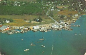 Rock Hall Maryland Hubbard's Pier Aerial View Vintage Postcard AA55698