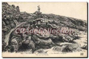 Postcard Old Rotheneuf The Rocks Sculples