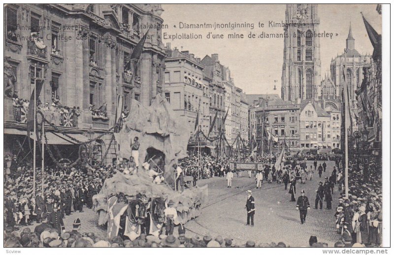 ANVERS, Belgium, 1900-1910´s; Cortege Des Bijoux, Le Char, Exploitalion D'Un...