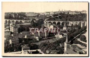 Old Postcard Luxembourg Panorama