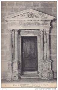 Abbaye de SOLESMES, Nord, France; Interieur de la Chapelle, Porto Renaissance...