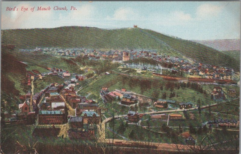 Postcard Bird's Eye View Mauch Chunk PA