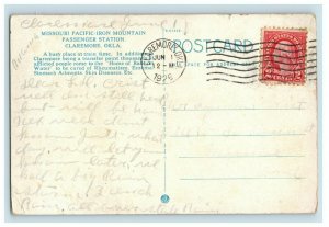 C.1915 Missouri Pacific Iron Mountain Passenger Station Claremore Postcard P94
