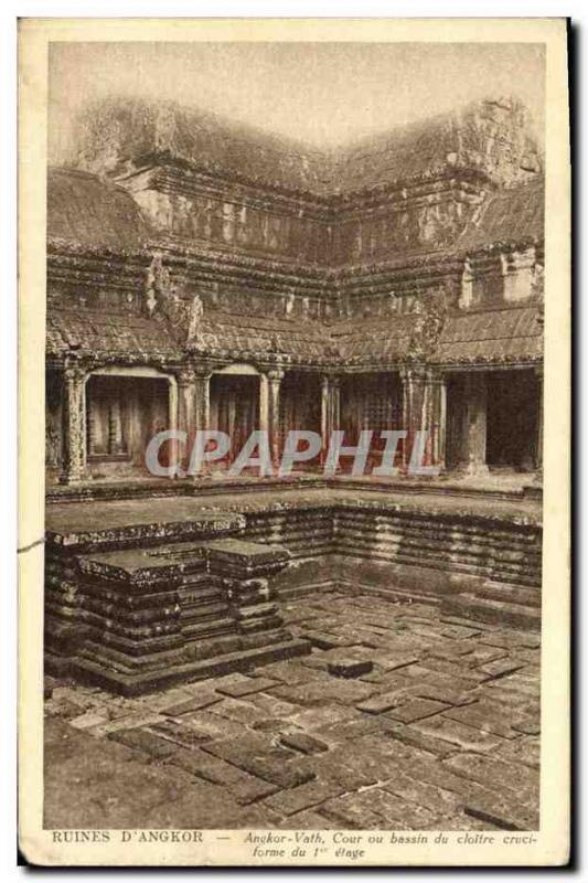 Old Postcard Ruins of Angkor