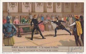 Liebig Vintage Trade Card S1327 Shakespeares Hamlet 1936 No 6