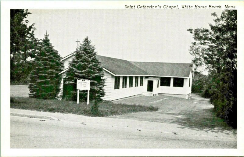 Saint Catherine's Chapel - White Horse Beach Massachusetts MA UNP Vtg Postcard