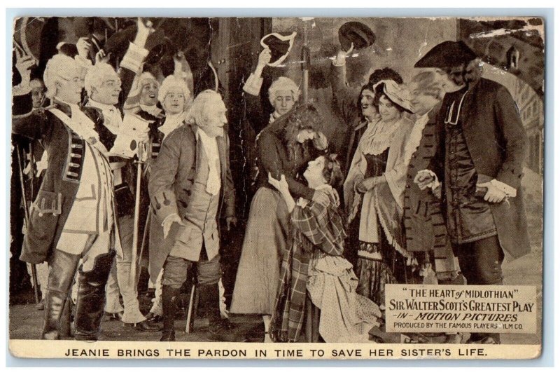 The Heart Of Midlothian Jeanie Brings The Pardon In Time Theatre  Postcard