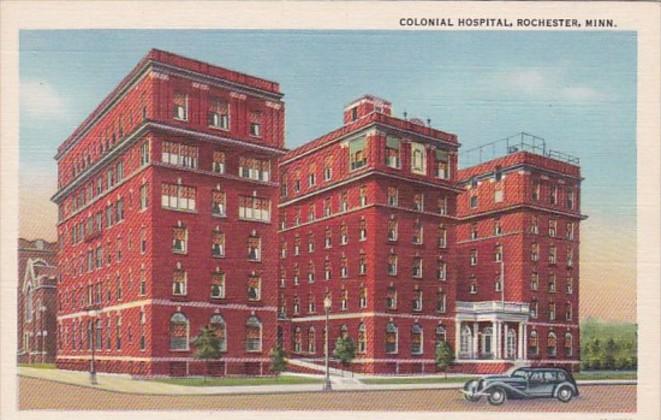 Minneapolis Rochester Colonial Hospital 1947 Curteich