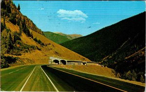 Postcard HIGHWAY SCENE Rogers Pass British Columbia BC AL9183