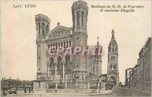 Postcard Old Lyon Notre Dame Basilica Fourviere and former Chapel