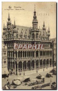 Old Postcard The Brussels Grand Place Royal Household