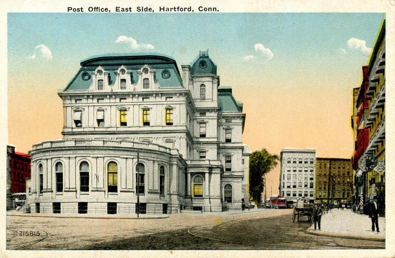 CT - Hartford. Post Office, East Side