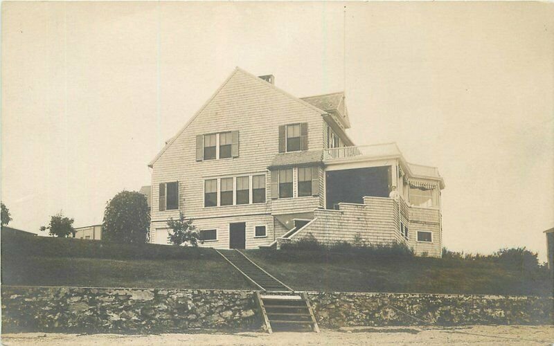 Cape Cod Massachusetts C-1910 Sartons Cottage RPPC Photo Postcard 21-1979