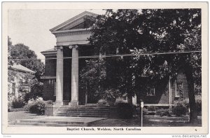 Baptist Church , WELDON , North Carolina , 1930s