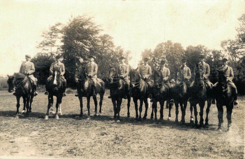 Horsesports Real Photo Group Of Riders 1927 Holland 04.00