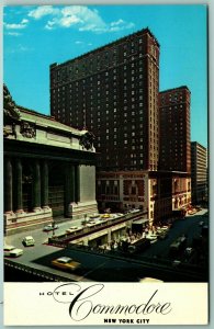 Hotel Commodore New York City NY NYC UNP Unused Chrome Postcard F13