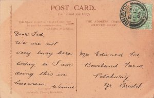 THE VOLUNTEER ORGANIST-4 POSTCARD SERIES-POEMS~1905 POST TO PATCHWAY Nr BRISTOL