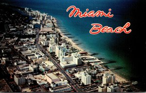 Florida Miami Beach Aerial View Looking North From 15th Street Noirth