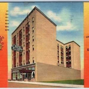 c1940s Des Moines, IA Hotel Elliott Downtown 4th St. Prop. De Witt Bayer PC A247